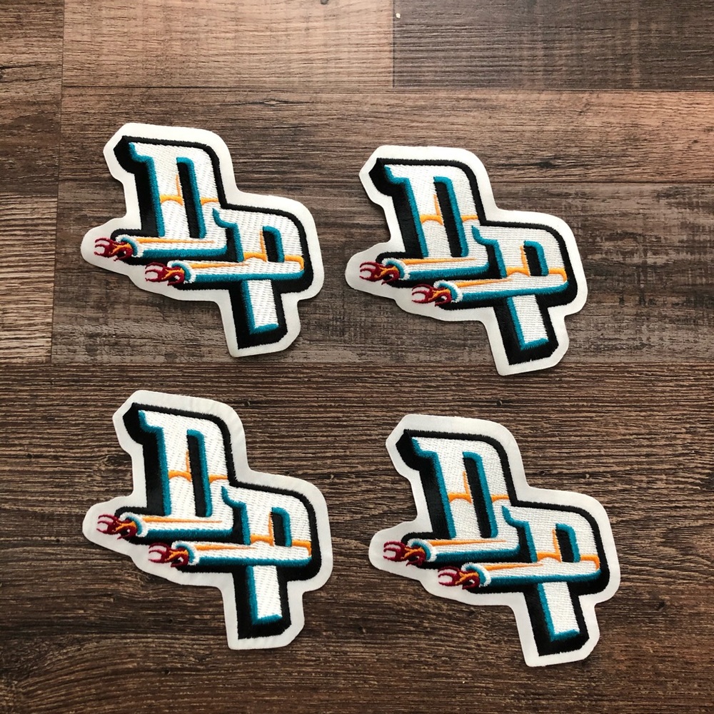 BUNDLE OF 4 - Detroit Pistons Authentic Patches